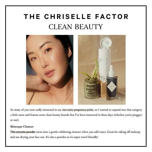 The Chriselle Factor | Clean Beauty